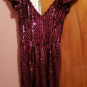 Vintage Dress, Sequined Party Dress